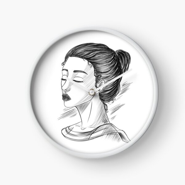 Item preview, Estilo de boceto de rostro de mujer designed and sold by AssortedDrawings.