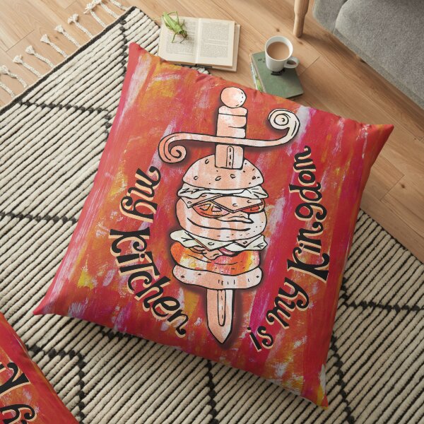 hamburger king Floor Pillow