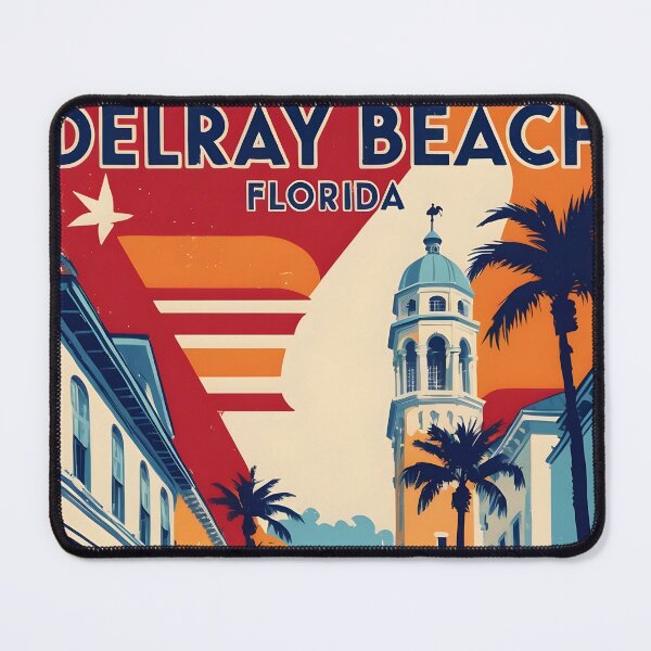 Item preview, Delray Beach Florida 1950s USA Vintage Travel Tourism designed and sold by TravelersGems.