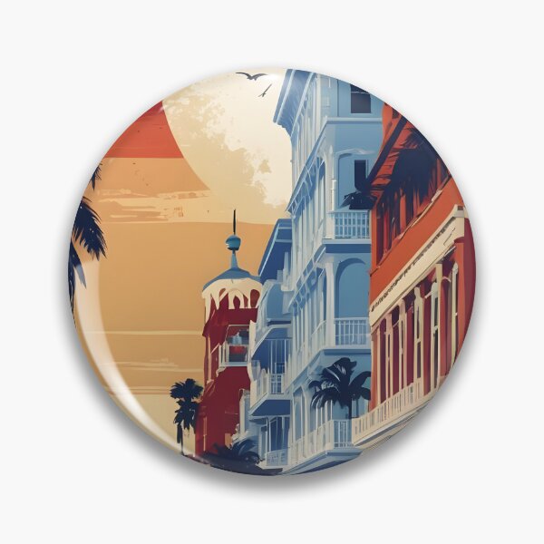 Item preview, Deerfield Beach Florida 1950s USA Vintage Travel Tourism designed and sold by TravelersGems.