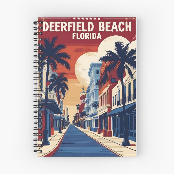 Item preview, Deerfield Beach Florida 1950s USA Vintage Travel Tourism designed and sold by TravelersGems.