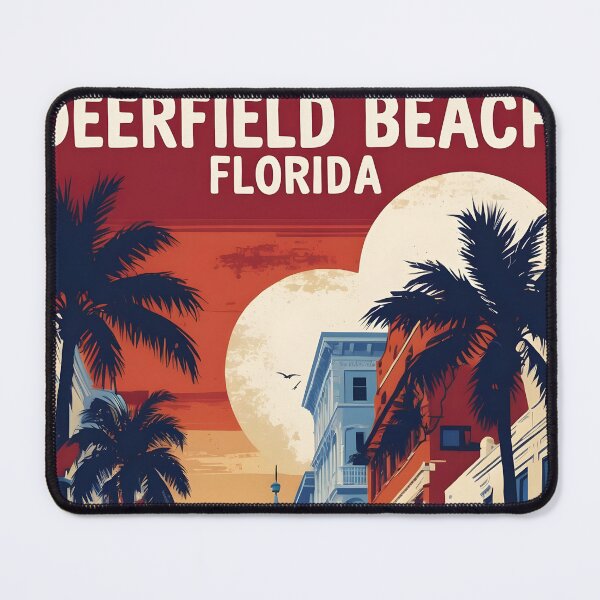 Item preview, Deerfield Beach Florida 1950s USA Vintage Travel Tourism designed and sold by TravelersGems.