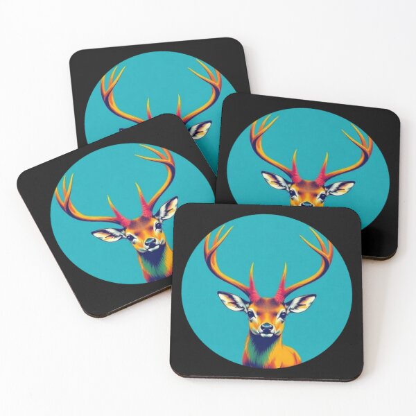 Item preview, Colorful cute Deer designed and sold by Dogandesighn.