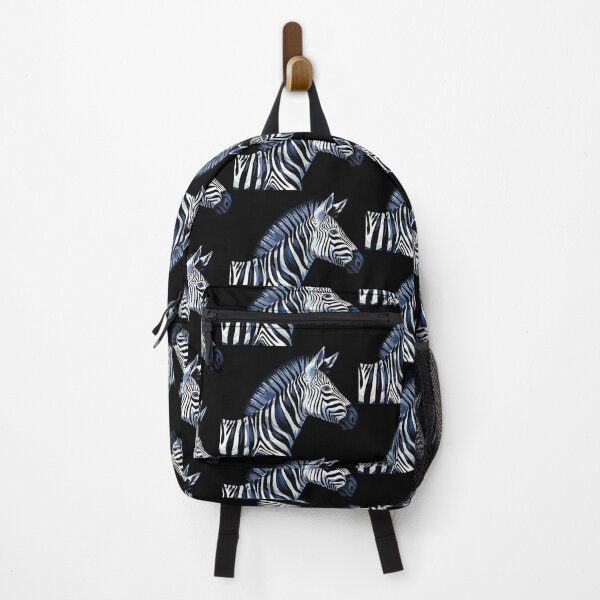 Item preview, Zebra cartoon, Wild African Zebra head, Zebra illustration with black and white stripes (Equus quagga, Equus burchellii) designed and sold by Danler.