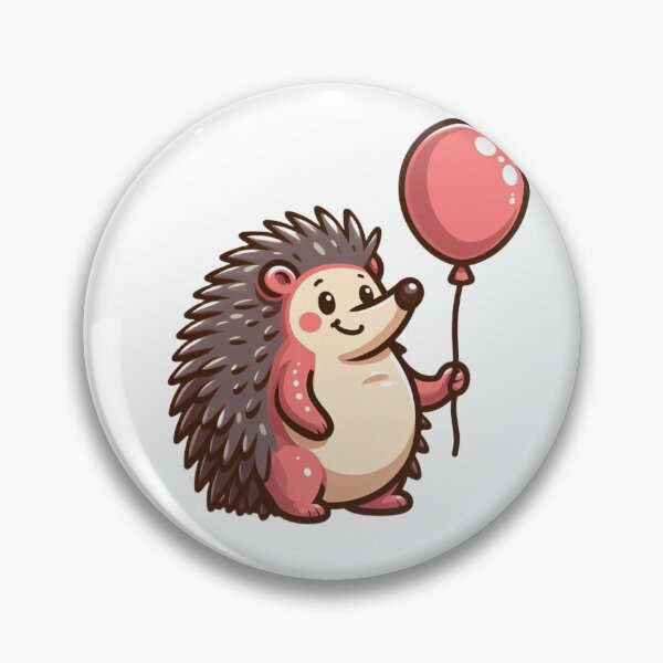 Artikelvorschau, Cartoon-Igel mit Ballon – Kinderfreundliches Design entworfen und verkauft von Confuzz1ed.