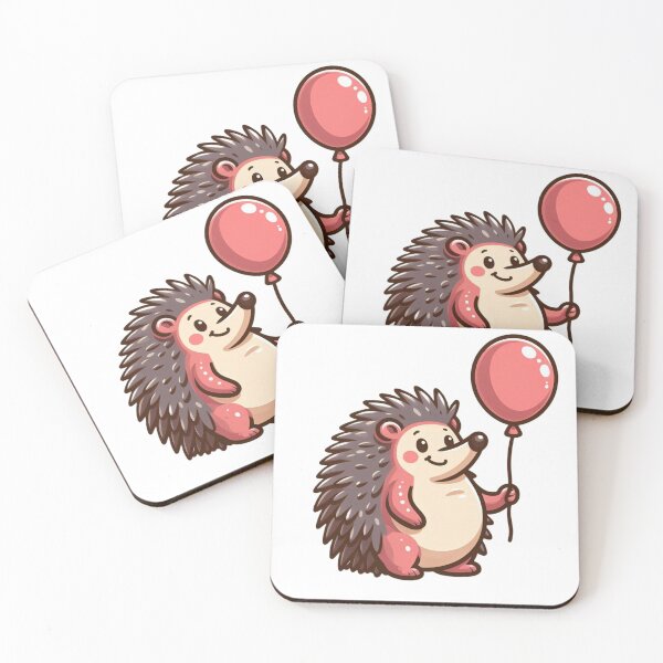 Artikelvorschau, Cartoon-Igel mit Ballon – Kinderfreundliches Design entworfen und verkauft von Confuzz1ed.