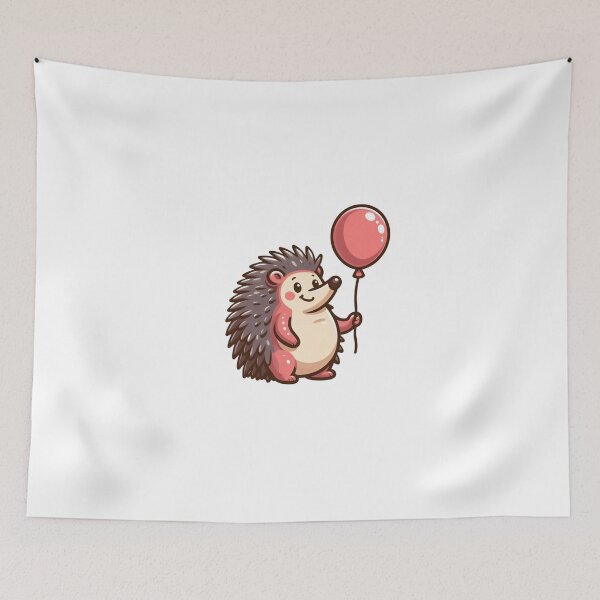 Artikelvorschau, Cartoon-Igel mit Ballon – Kinderfreundliches Design entworfen und verkauft von Confuzz1ed.