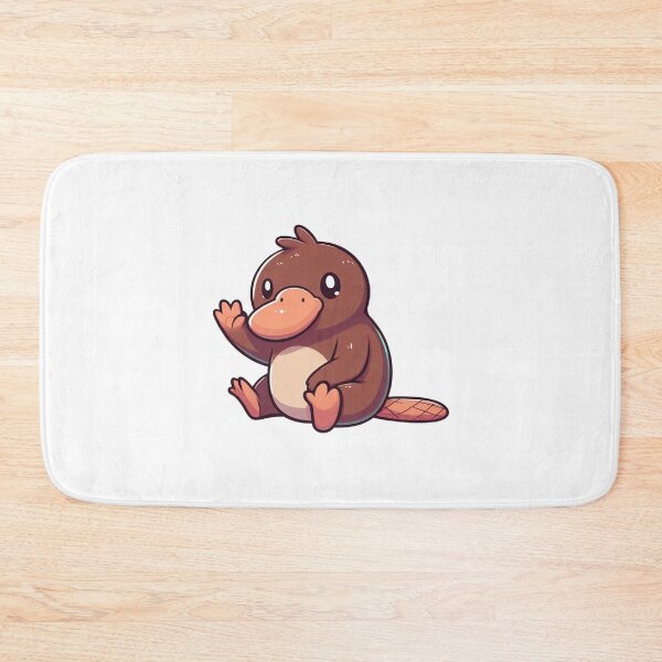 Item preview, Waving Platypus Cartoon – Flat Vector Style designed and sold by Confuzz1ed.