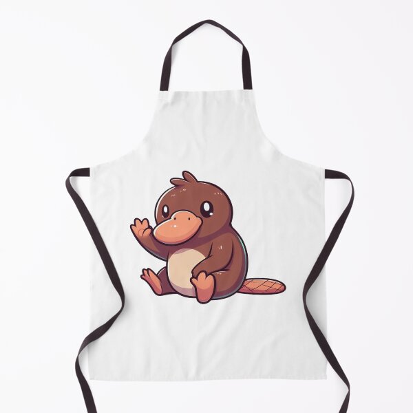 Item preview, Waving Platypus Cartoon – Flat Vector Style designed and sold by Confuzz1ed.