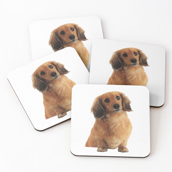 Item preview, Long Haired Dachshund Shaded Red Cream designed and sold by SmartPooch.