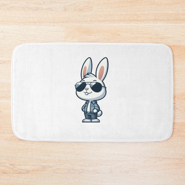 Item preview, Mischievous Cartoon Bunny in Shades - Cool Rabbit Vibes designed and sold by Confuzz1ed.