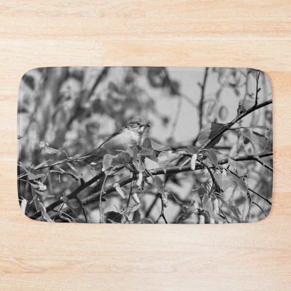 Item preview, Whitethroat with a mouthfull bw designed and sold by Jouko Lehto Photography.
