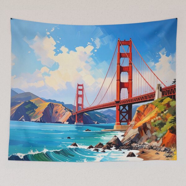 Item preview, San Francisco Golden Gate Bridge designed and sold by ArtFactoryAI.