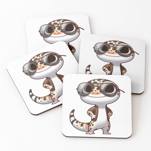 Item preview, Cool Cartoon Gecko with Shades - Small Lizard, Big Attitude designed and sold by Confuzz1ed.