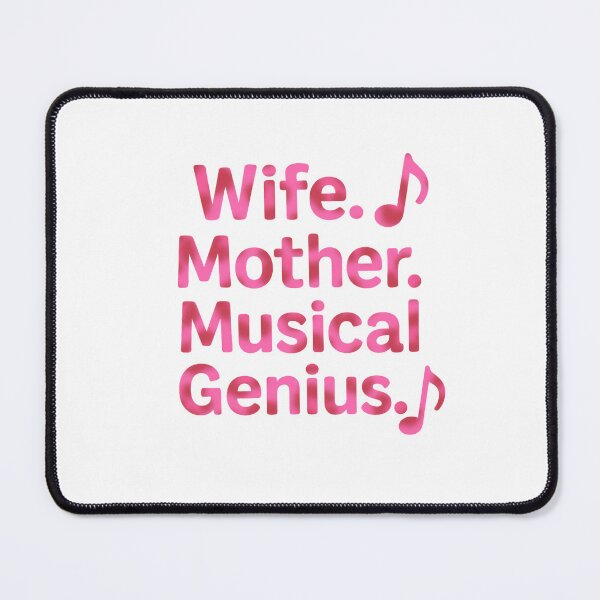 Item preview, Wife Mother Musical Genius Pink designed and sold by The Painted Topaz.