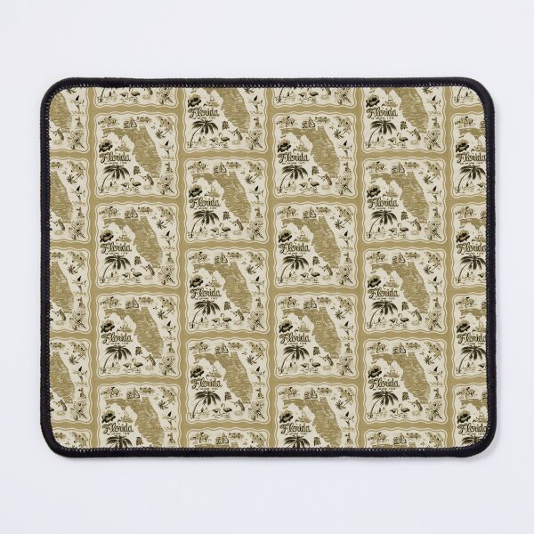 Item preview, Vintage Florida Map Retro State Tropical Palm Trees designed and sold by Retroaugogo.