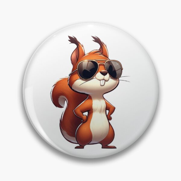 Item preview, Sassy Cartoon Squirrel with Shades - Nuts About Cool designed and sold by Confuzz1ed.