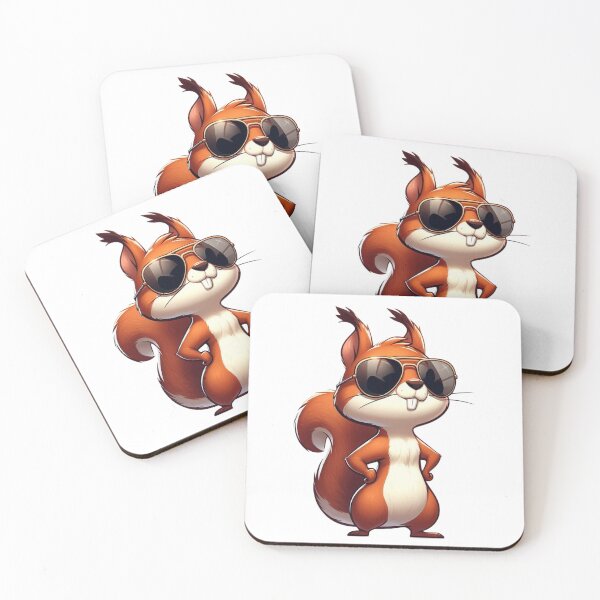 Item preview, Sassy Cartoon Squirrel with Shades - Nuts About Cool designed and sold by Confuzz1ed.