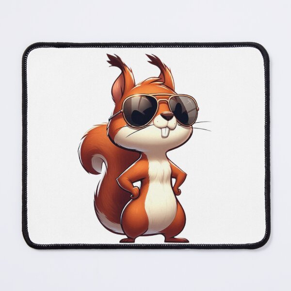 Item preview, Sassy Cartoon Squirrel with Shades - Nuts About Cool designed and sold by Confuzz1ed.