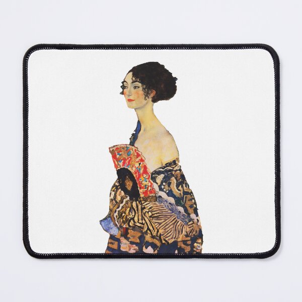 Item preview, Lady with a Fan Cutout version – Gustav Klimt designed and sold by EmeraldeaArt.