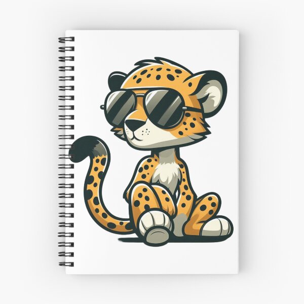 Aperçu de l'œuvre Guépard de dessin animé élégant avec lunettes de soleil - Rapide et cool créée et vendue par Confuzz1ed.