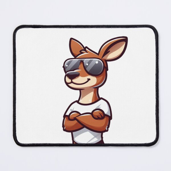 Item preview, Cool Cartoon Kangaroo in Aviator Shades - Aussie Swagger designed and sold by Confuzz1ed.