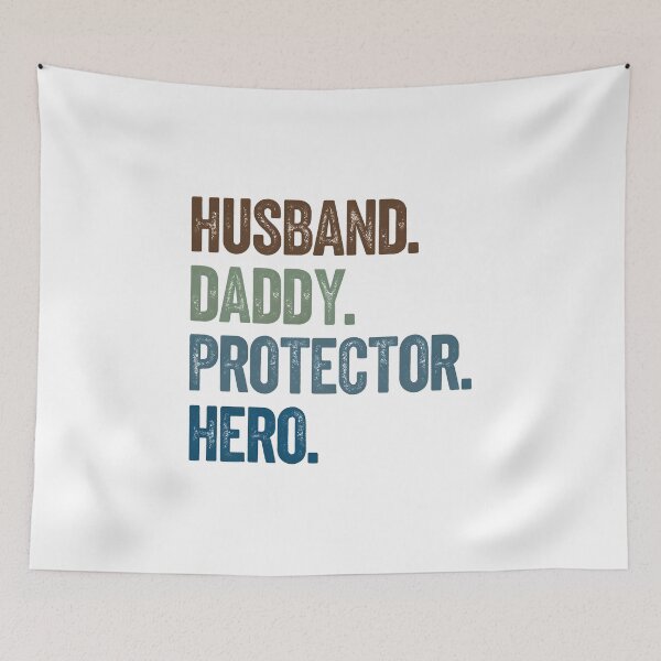 Item preview, Husband. Daddy. Protector. Hero.  designed and sold by CharmStudio.