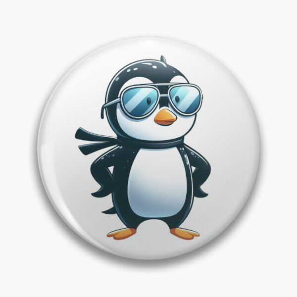 Item preview, Hero Penguin in Shades - Funny Cartoon Superbird designed and sold by Confuzz1ed.