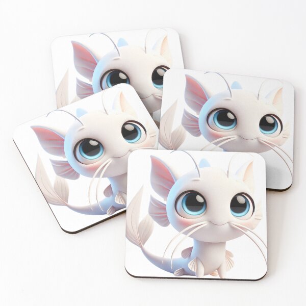 Item preview, Adorable White Catfish designed and sold by Sillytoe.