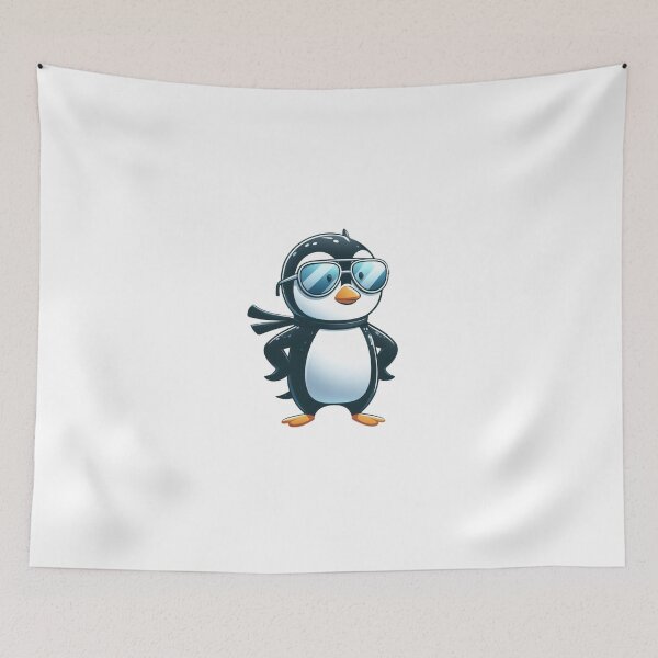 Item preview, Hero Penguin in Shades - Funny Cartoon Superbird designed and sold by Confuzz1ed.