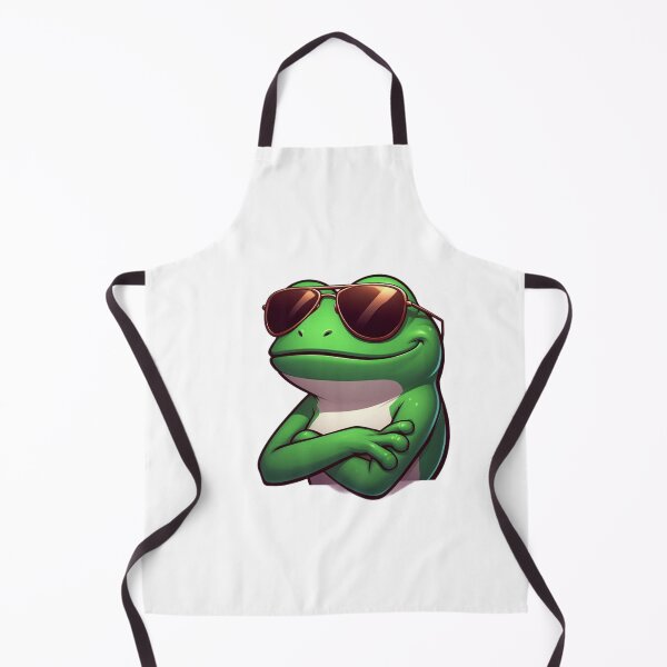 Item preview, Chill Cartoon Frog in Shades - Cool Amphibian Vibe designed and sold by Confuzz1ed.
