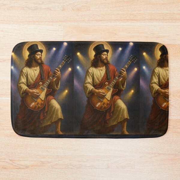 Item preview, "Jesus Christ Rock Star Guitarist in Epic Slash Pose" designed and sold by GARAPROMOCIONES.