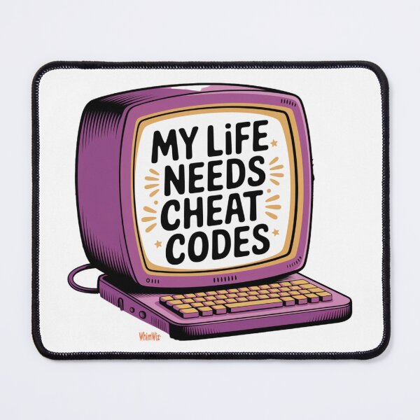 Item preview, My Life Needs Cheat Codes designed and sold by WhimWiz.