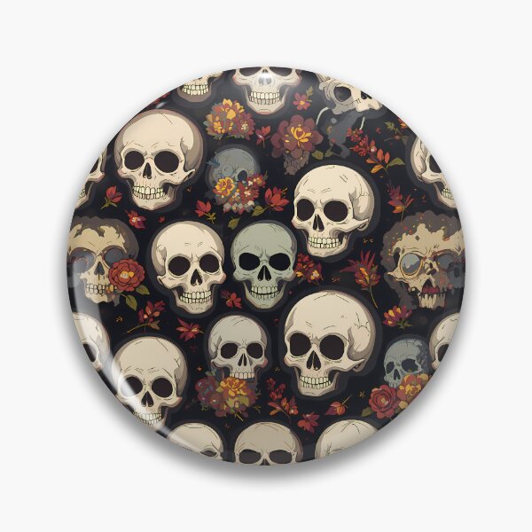 Item preview, Floral Skull Symphony Whimsical Art Patterns Fantasy Adventure designed and sold by ART ATTACK ZONE.
