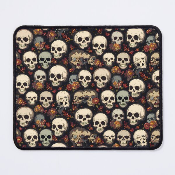 Item preview, Floral Skull Symphony Whimsical Art Patterns Fantasy Adventure designed and sold by ART ATTACK ZONE.
