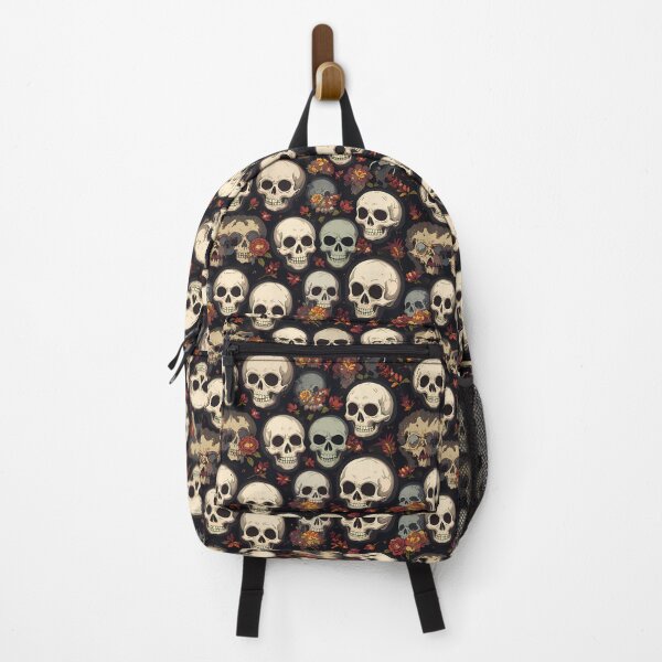 Item preview, Floral Skull Symphony Whimsical Art Patterns Fantasy Adventure designed and sold by ART ATTACK ZONE.