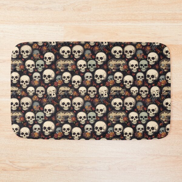 Item preview, Floral Skull Symphony Whimsical Art Patterns Fantasy Adventure designed and sold by ART ATTACK ZONE.