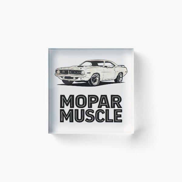 Aperçu de l'œuvre Muscle Car Mopar vintage – Dessin au trait rétro créée et vendue par SteadyRolling.