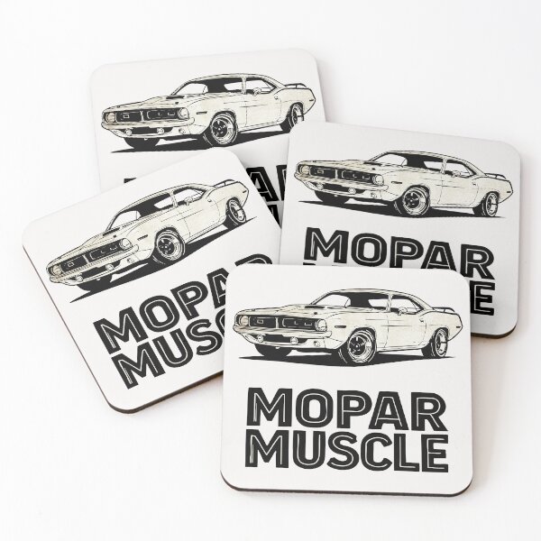 Artikelvorschau, Vintage Mopar Muscle Car – Retro-Linienkunst entworfen und verkauft von SteadyRolling.