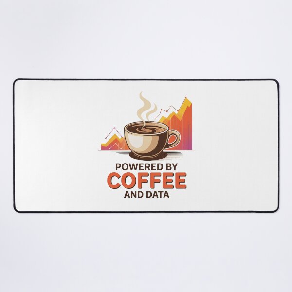 Item preview, Powered by coffee and data, funny data and statistics designed and sold by NoetherSym.