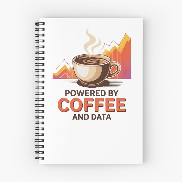 Item preview, Powered by coffee and data, funny data and statistics designed and sold by NoetherSym.