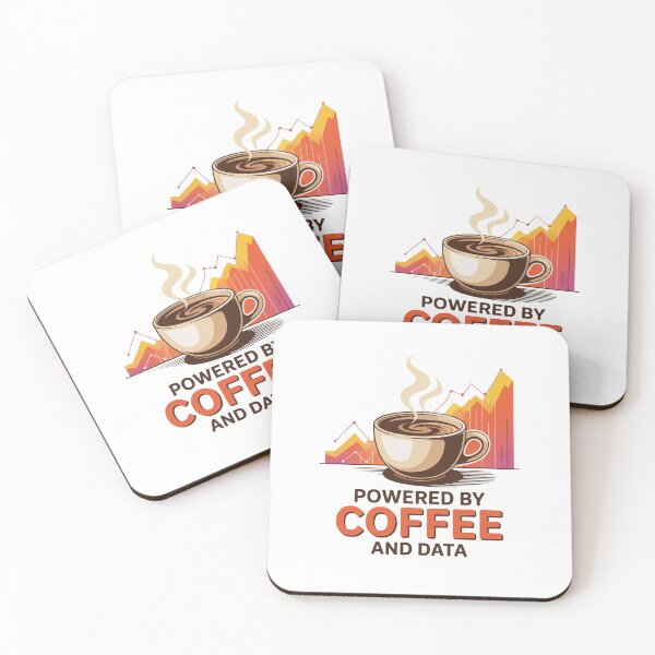 Item preview, Powered by coffee and data, funny data and statistics designed and sold by NoetherSym.