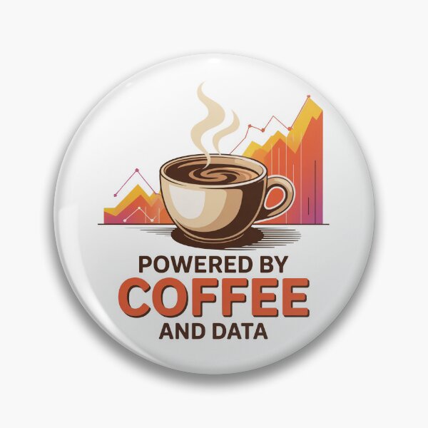 Item preview, Powered by coffee and data, funny data and statistics designed and sold by NoetherSym.