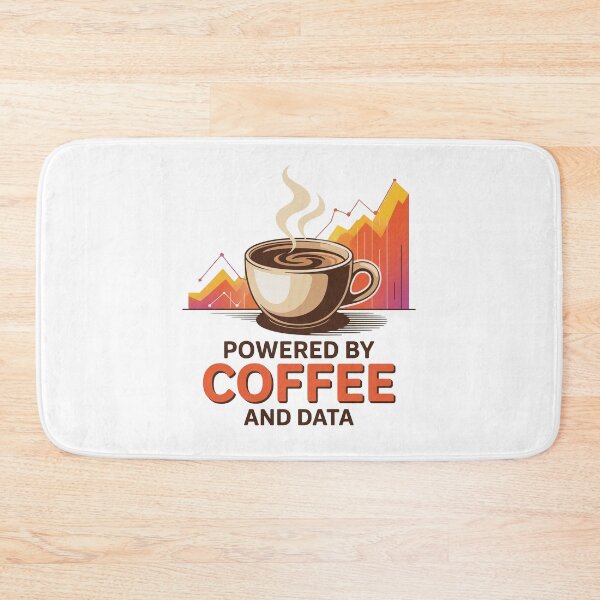 Item preview, Powered by coffee and data, funny data and statistics designed and sold by NoetherSym.