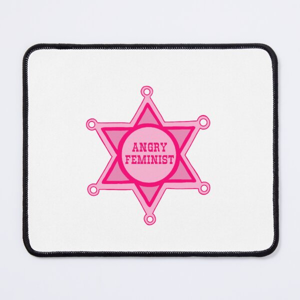 Item preview, Angry Feminist Sheriff Badge designed and sold by hellorodeo.