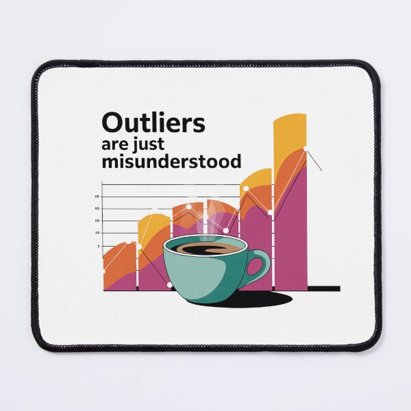 Item preview, Outliers are just misunderstood, funny data and statistics designed and sold by NoetherSym.