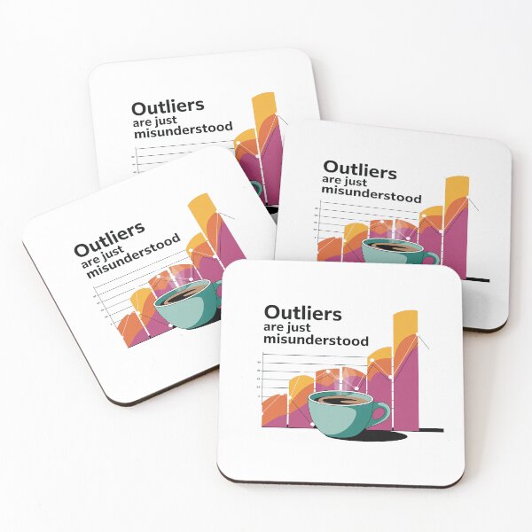 Item preview, Outliers are just misunderstood, funny data and statistics designed and sold by NoetherSym.