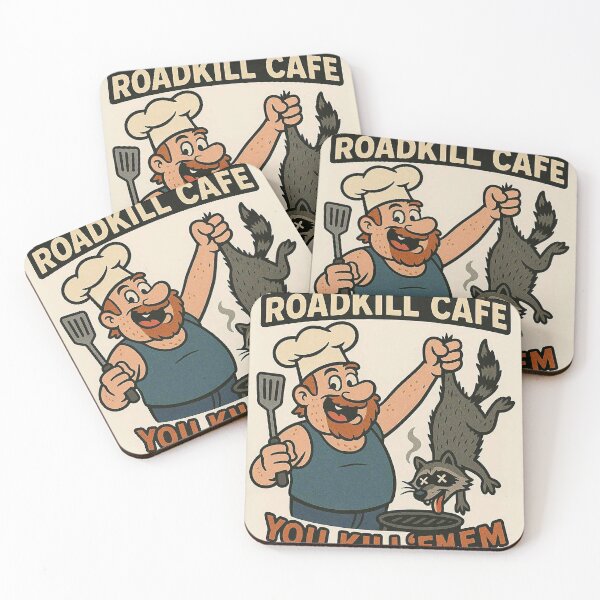 Item preview, Roadkill Cafe, you Kill’em we Grill’em  designed and sold by ForeverGeek.