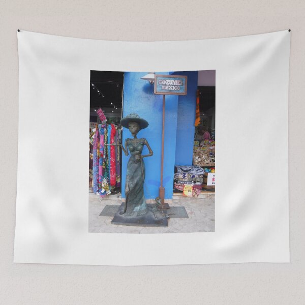 Item preview, Skinny Mexican Lady In Cozumel designed and sold by GloriaGranat.