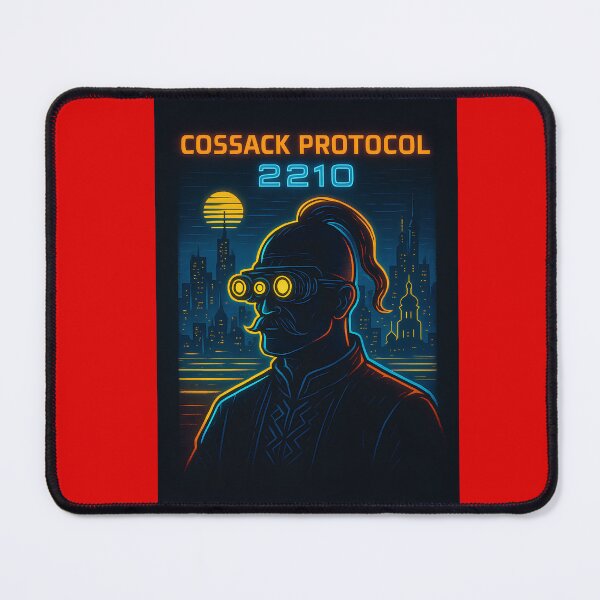 Item preview, Cossack Protocol — Ukrainian Cyberpunk Warrior Art designed and sold by ChernivtsiSkoda.